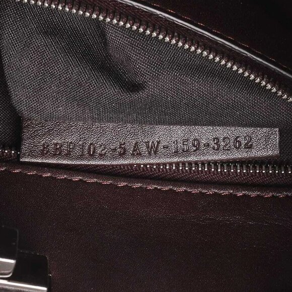 Fendi Light Pink/Brown Pebbled Leather Peekaboo Pochette Crossbody Bag - Picture 10 of 12